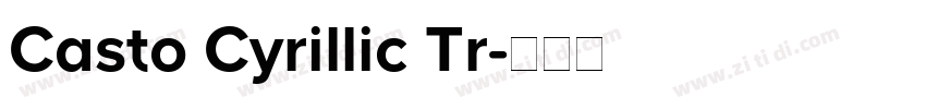 Casto Cyrillic Tr字体转换